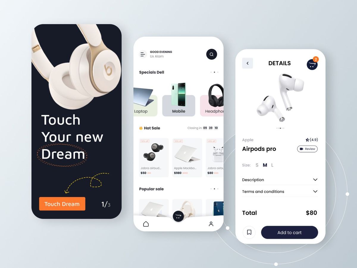 Software UI/UX Interface Design