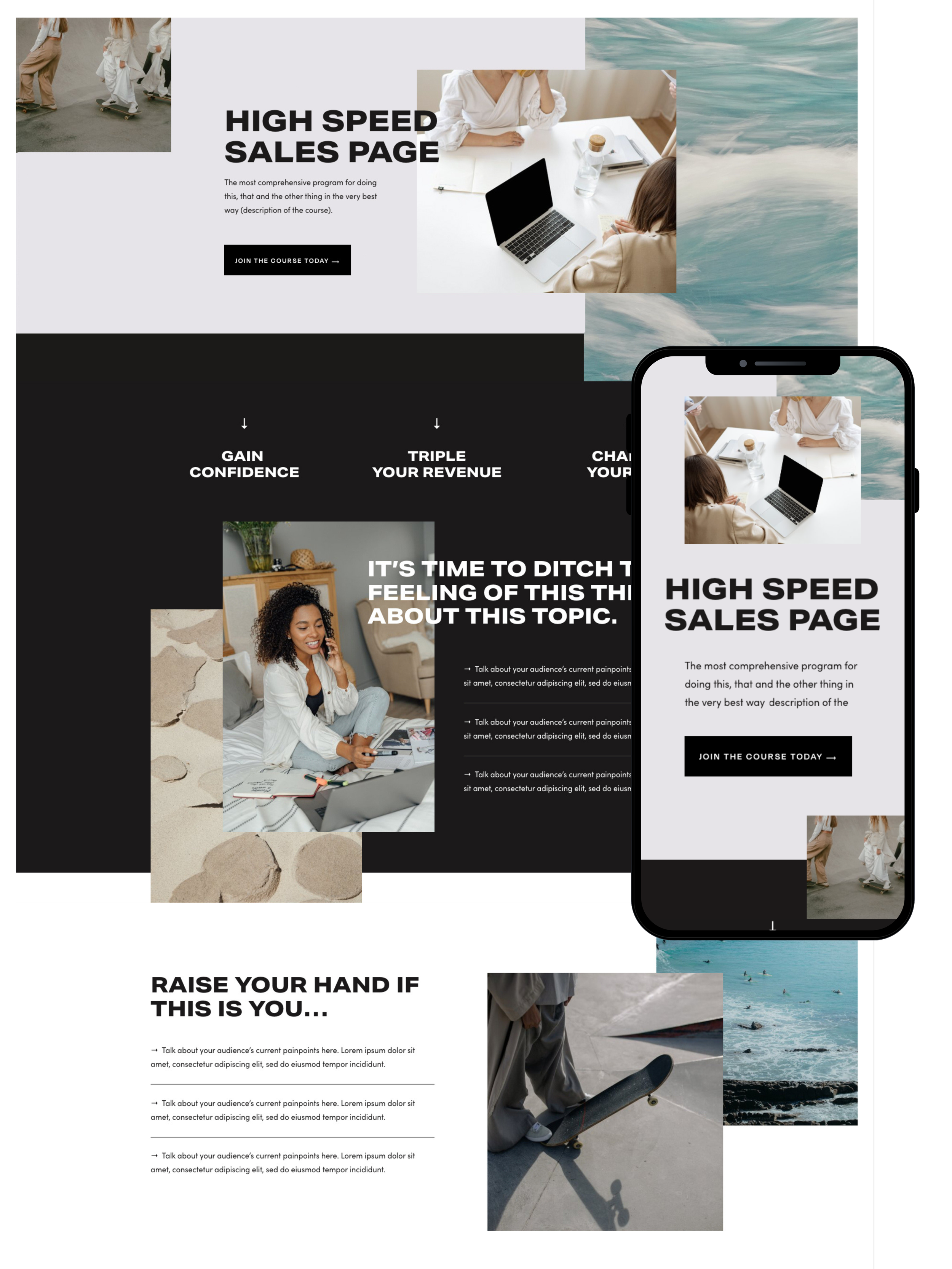 Sales Page Design | Elite Launch Design - Create in San Diego ,CA for Higher Conversions