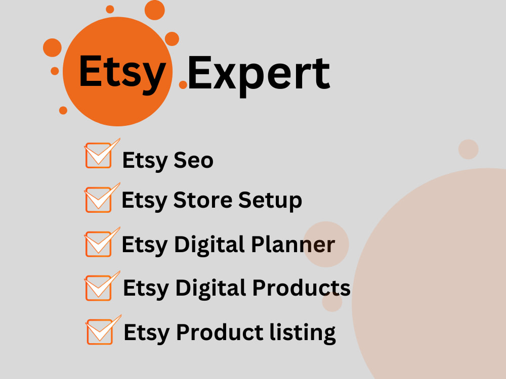 Etsy Shop Setup Service | Branding, SEO, Banner Design, Product Listings in San Diego ,CA