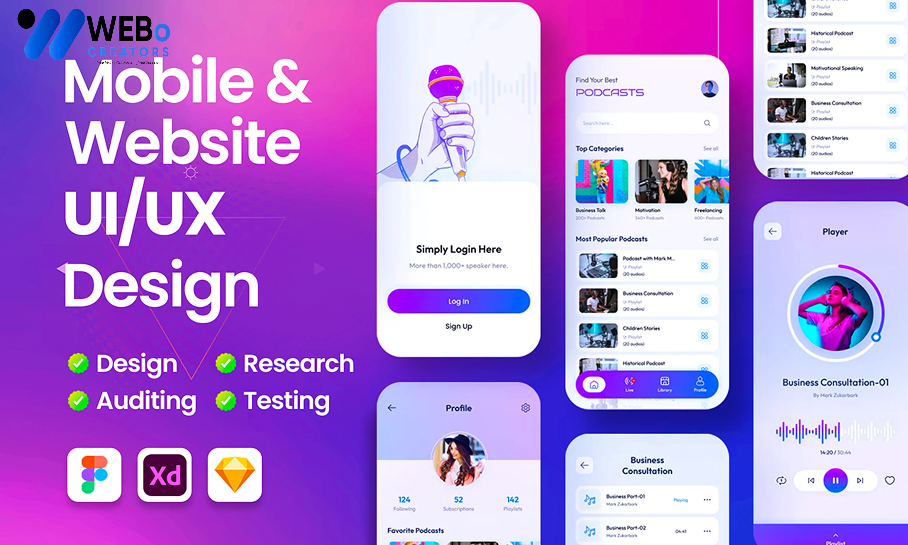 Flutter App UI/UX Design | Beautiful Flutter Interface Design in San Diego ,CA